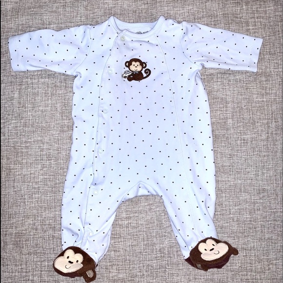 Little me sleeper with footies size 3 months - Picture 3 of 6